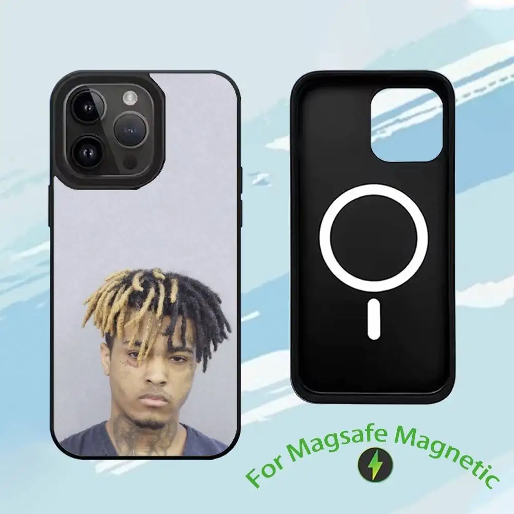 Чехол для телефона Rapper X-XXX-TentacionS для iPhone 17, 16, 15,14,13,12,11, Plus, Pro, Max, чехол для беспроводной зарядки Magsafe
