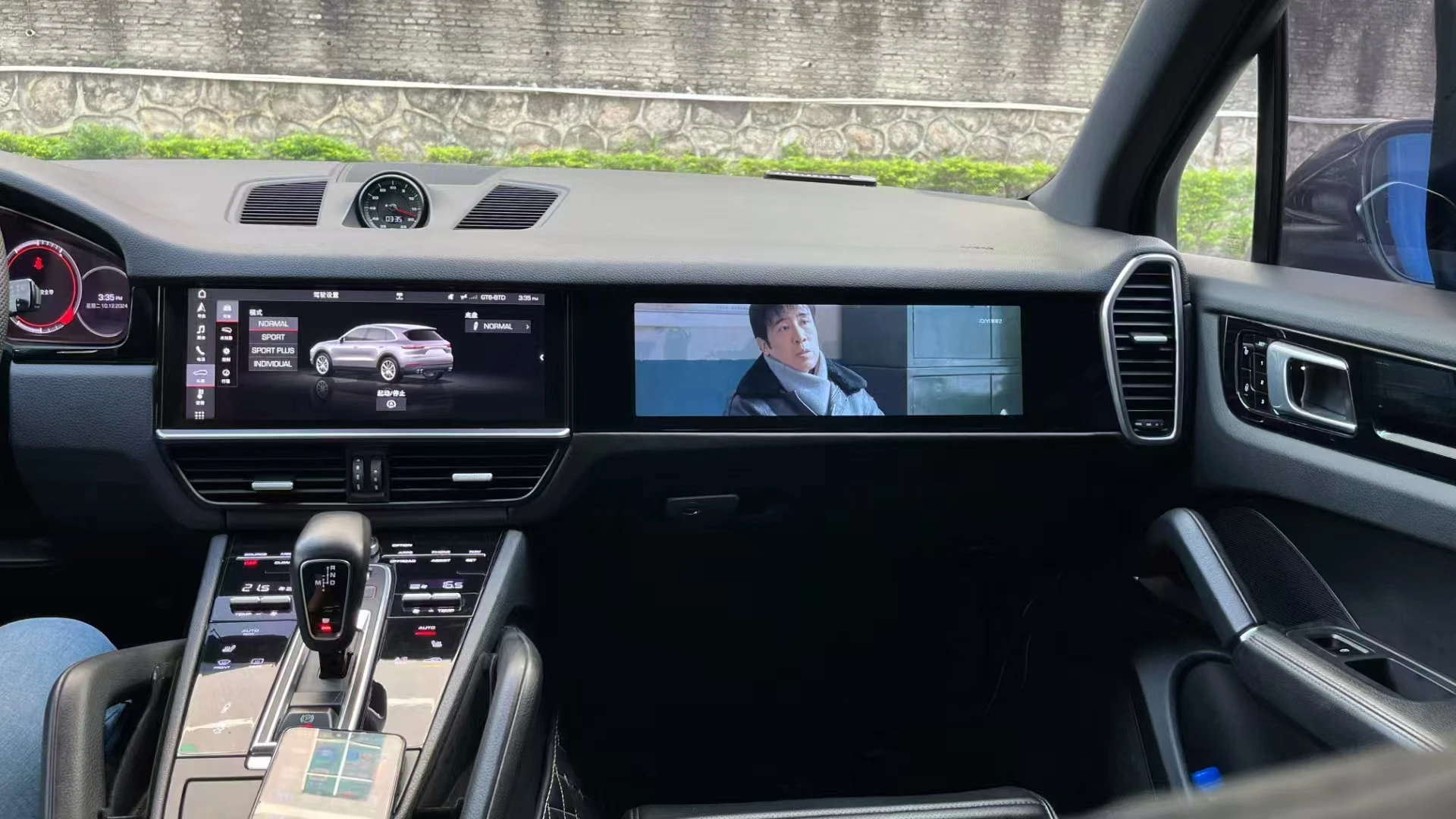 15inch Entertainment System Monitor For Porsche Cayenne 2018-2024 Car Co-pilot Smart Screen Android Car Radio  Multimedia Player