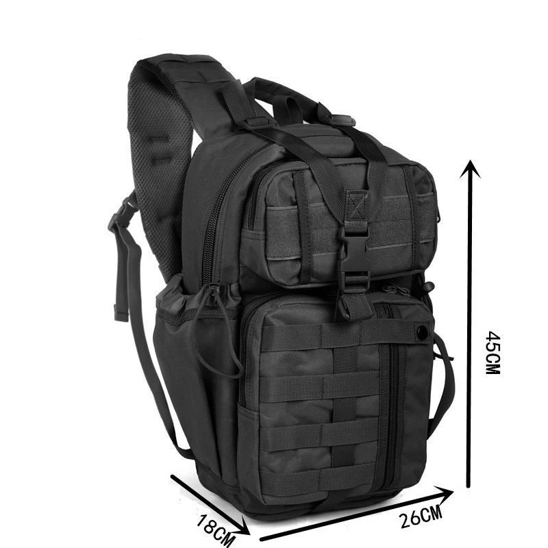 Borsa da campeggio zaino sul petto per uomo zaino tattico Molle viaggi sport all\'aria aperta escursionismo pesca borse da arrampicata a spalla