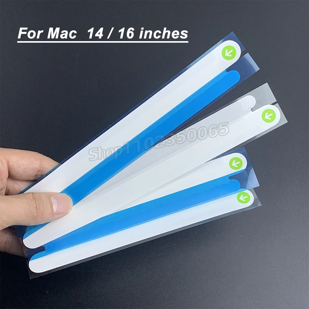 10 Sets/Lot New Package Box Arrow Mark Unseal Stickers For MacBook Pro 16 14 inches M2 Max Open Outer Packing Wrap Sealing Paper