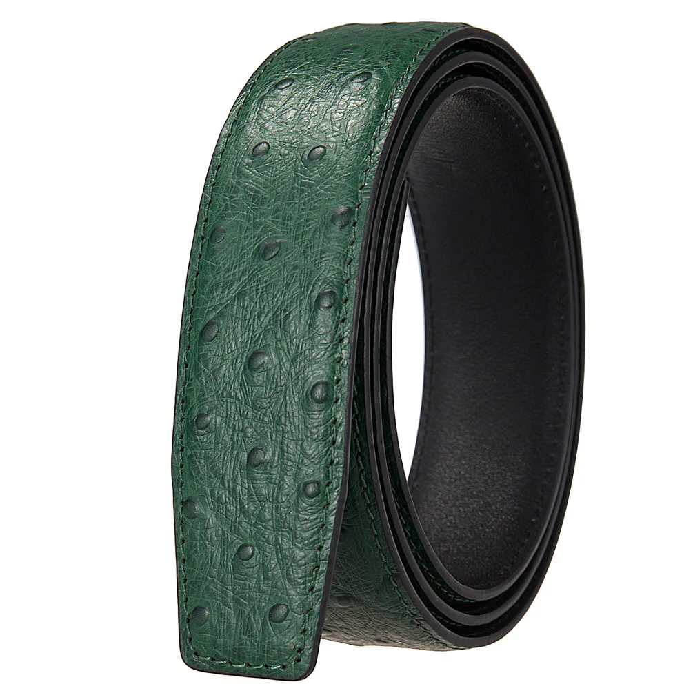 green-automatic-buckle-leather-belt-men's-genuine-ostrich-pattern-top-layer-cowhide-high-end-business-casual-universal-belt