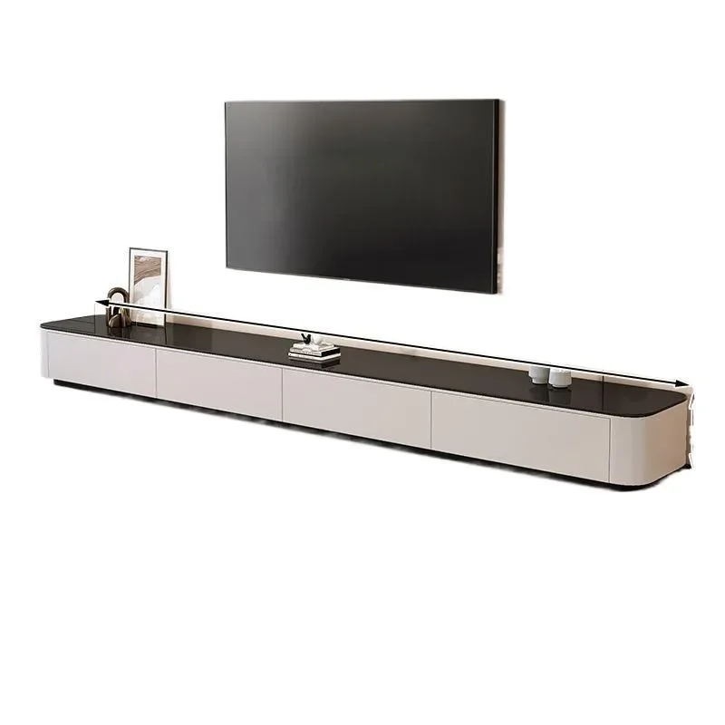 Nordic Floor to Ceiling TV Cabinet Living Room Modern Light Luxury Simple Design Small Apartment Entertainment Center with