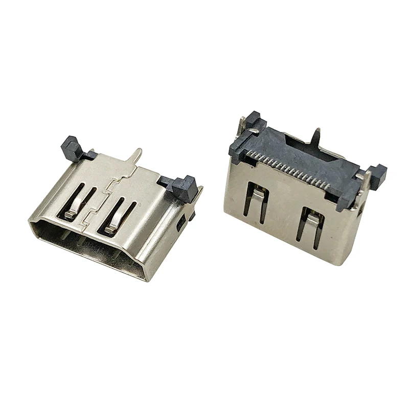 20pcs HDMI Connector 19Pin Male Plug Vertical patch Interface HDMI-compatible Connector SMT for HD Equipment Socket