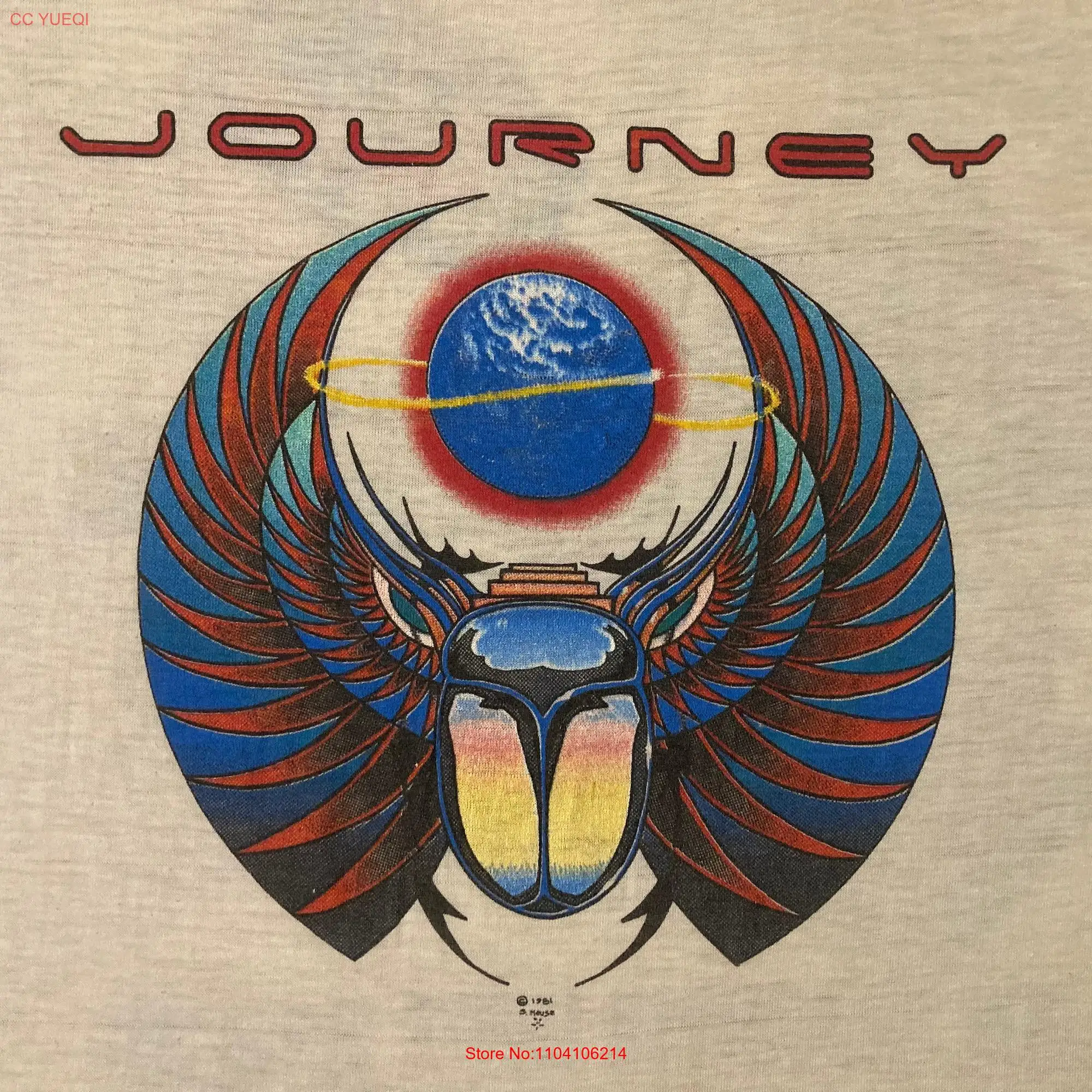 Original JOURNEY 1981 Tour vintage T SHIRT long or short sleeves