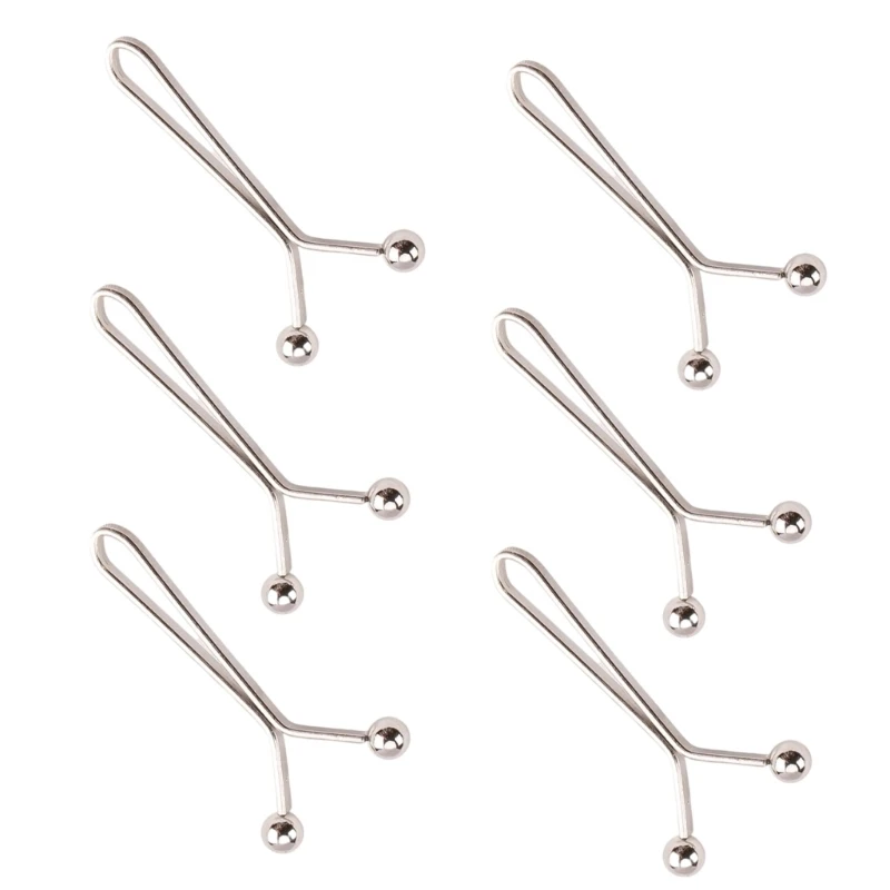 6pcs Detachable Decorative Waist Buckles Durability Metal Waist Fastener for Jeans Pants Skirts