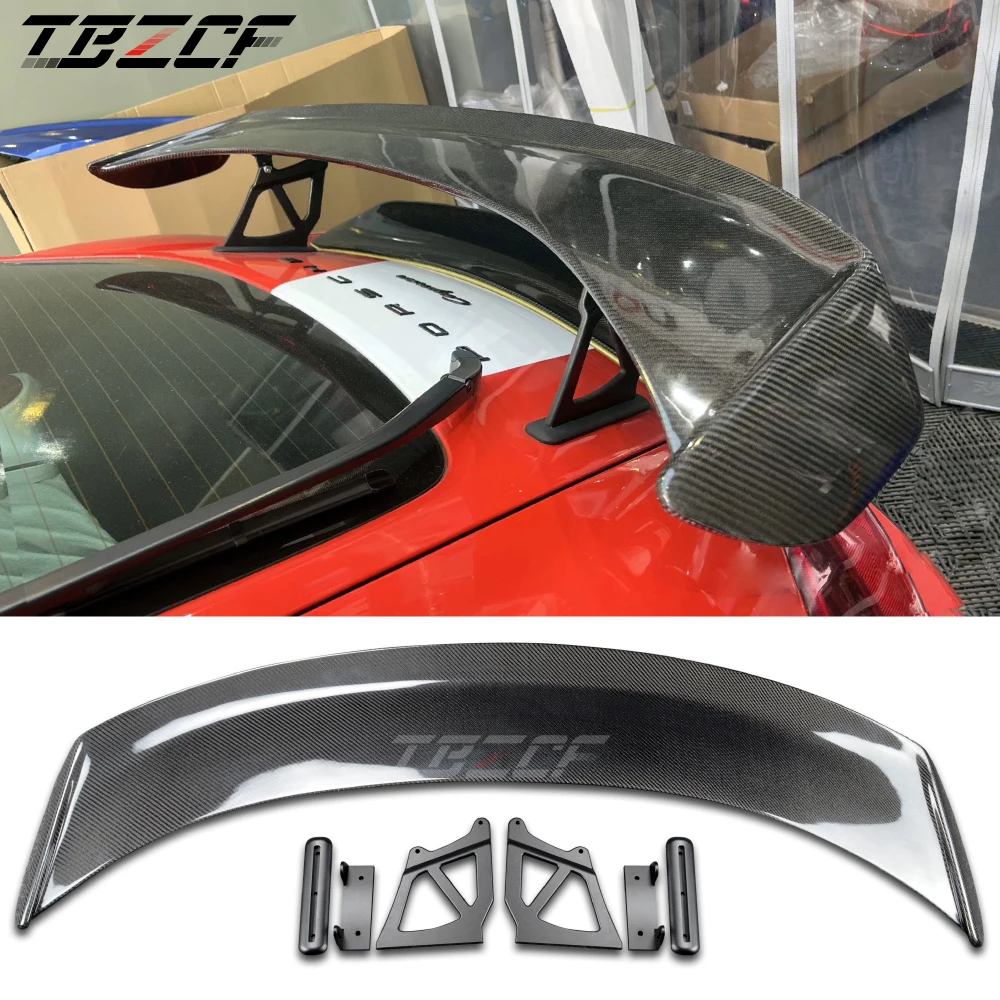 Rear Trunk Spoiler Wing For Porsche Cayman Boxster 718 981 986 987 GT4 Style Carbon Fiber Rear Spoiler Porsche Accessories