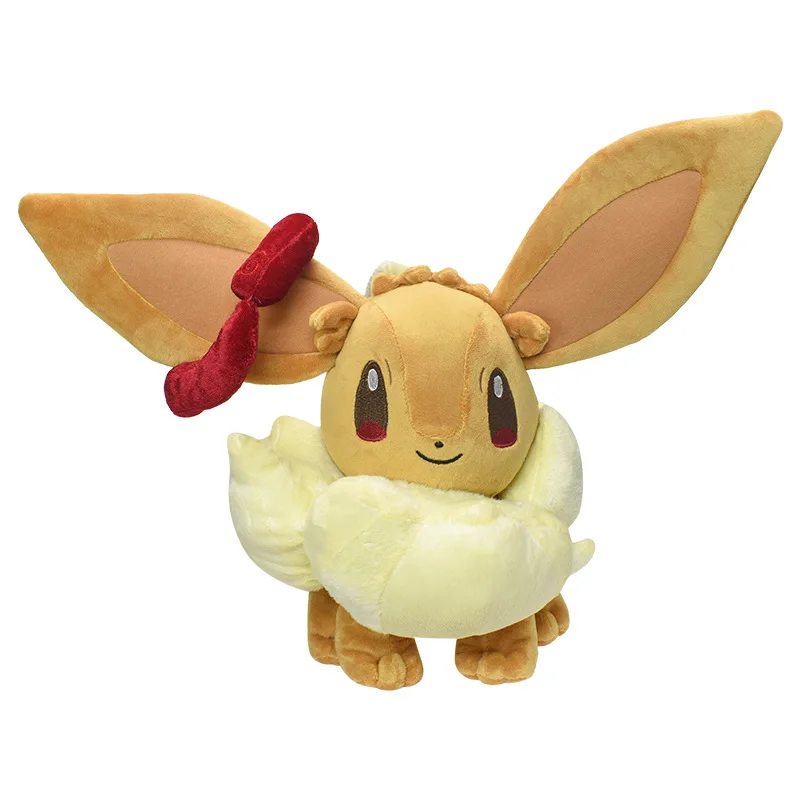 

35cm Cute Cartoon Pokemon standing posture Super Mega Eevee Plush Doll Pillow Decoration Birthday Gift Toy