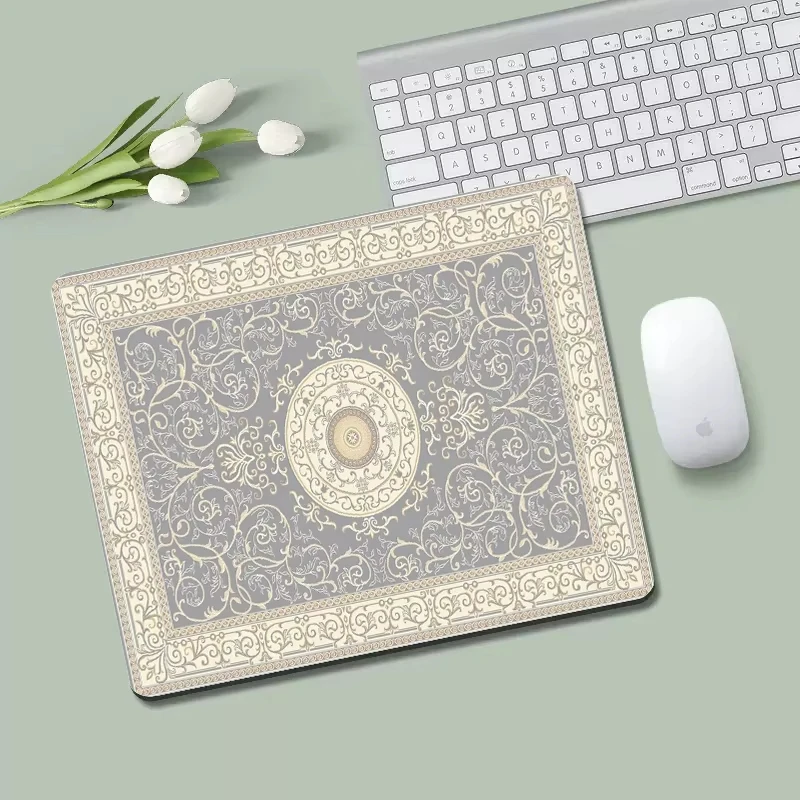 Persian Carpet Mouse Pad Small Size Palace Style Creative Table Mat Coaster Game Mouse Pad Desk Mouse Accessories Square Carpet