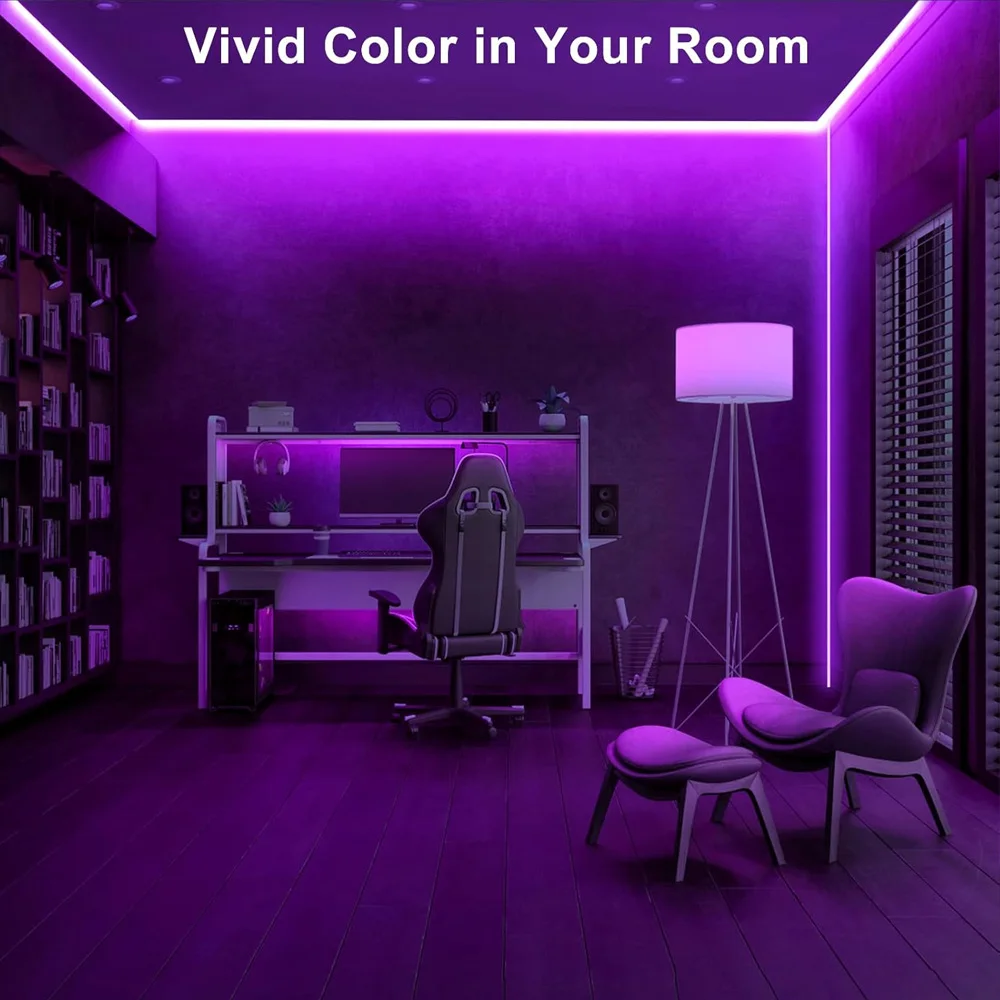 5M 10M 20M COB RGBW RGBWW LED Strip Kit 24V Flexible Color Changing Dimmable Room Liner Light Decor 2.4G RF Touch Remote Control
