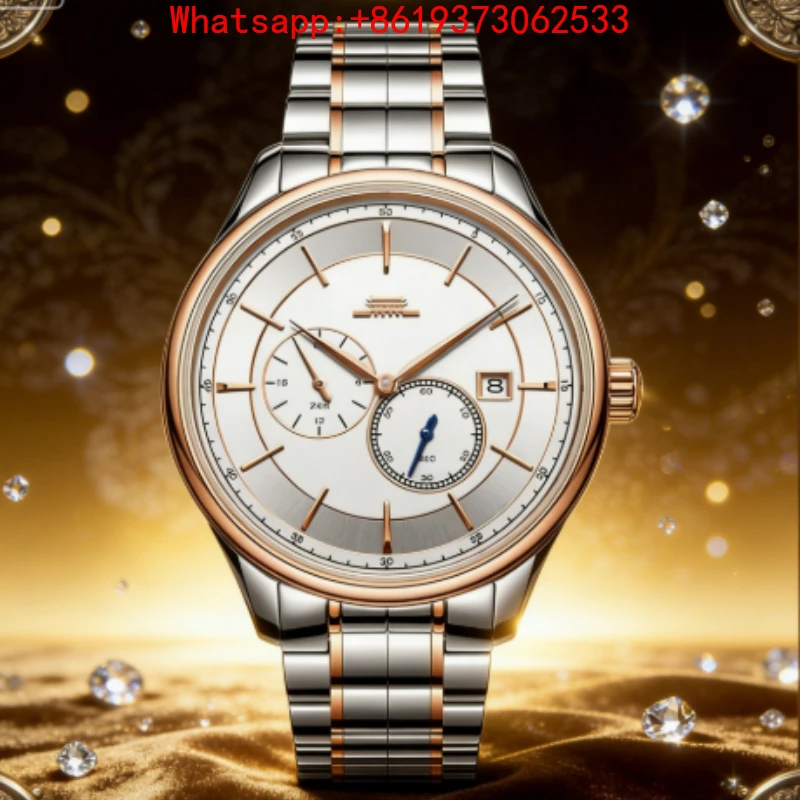 2026 New Customized Automatic Mechanical Watch Men's Classic Waterproof Calendar Transparent Business Gift Men's Watch