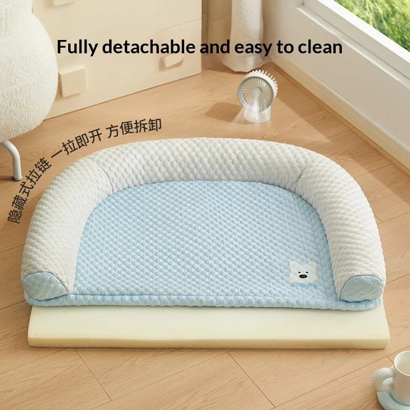Cama sofá extraíble y lavable para perros pequeños, verano fresco - imagen 4
