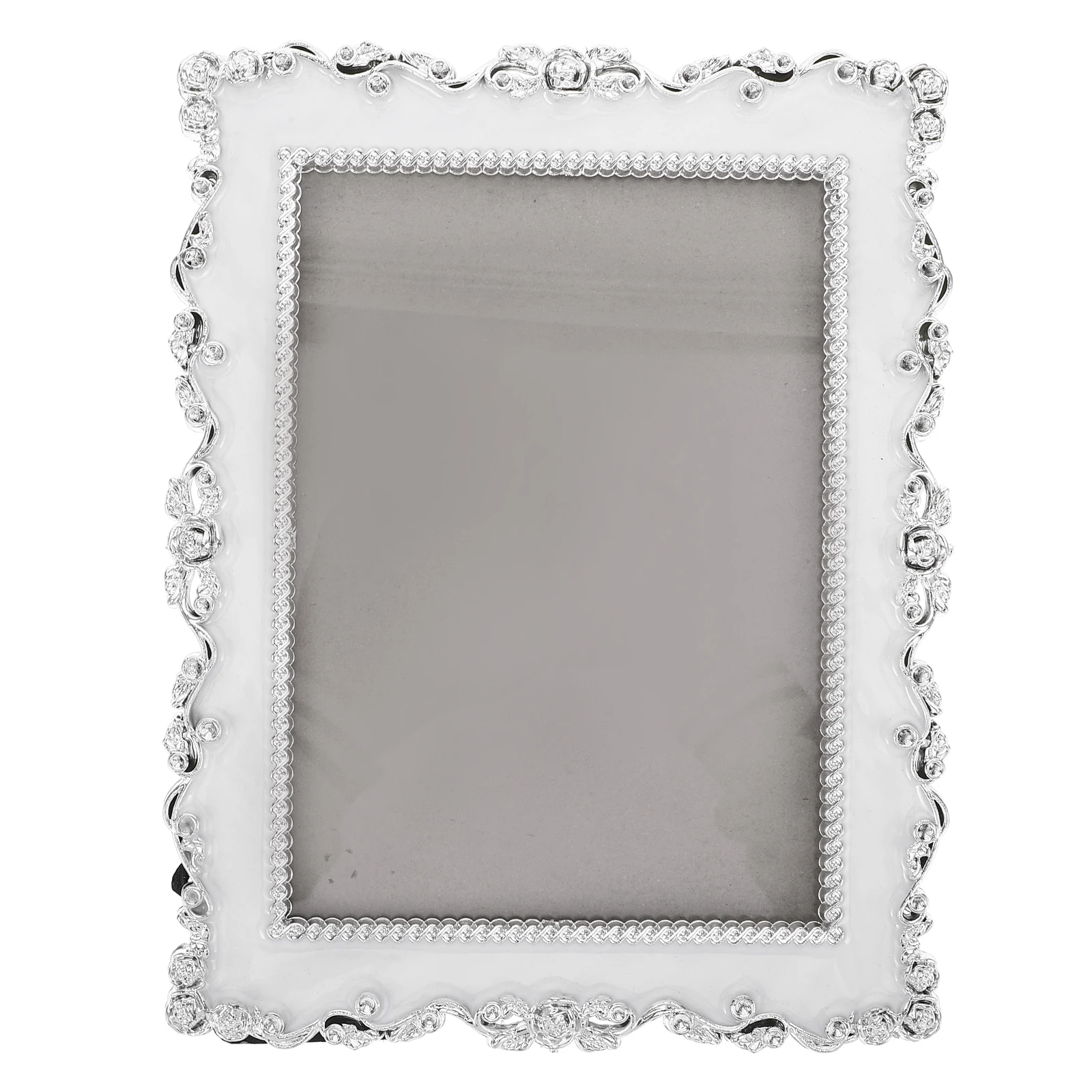 

Silver Plated Photo Frame Creative Holder Home Desktop Decoration Picture Household