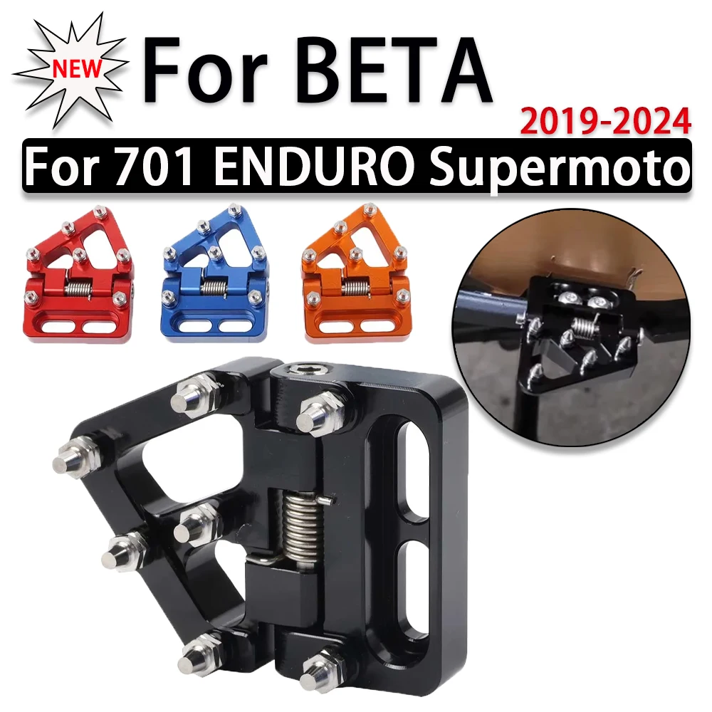 

For Beta 125 200 250 300 350 390 400 430 450 480 500 520 RR RS RRS Xtrainer Accessories Folding Rear Brake Pedal Step Tip Plate