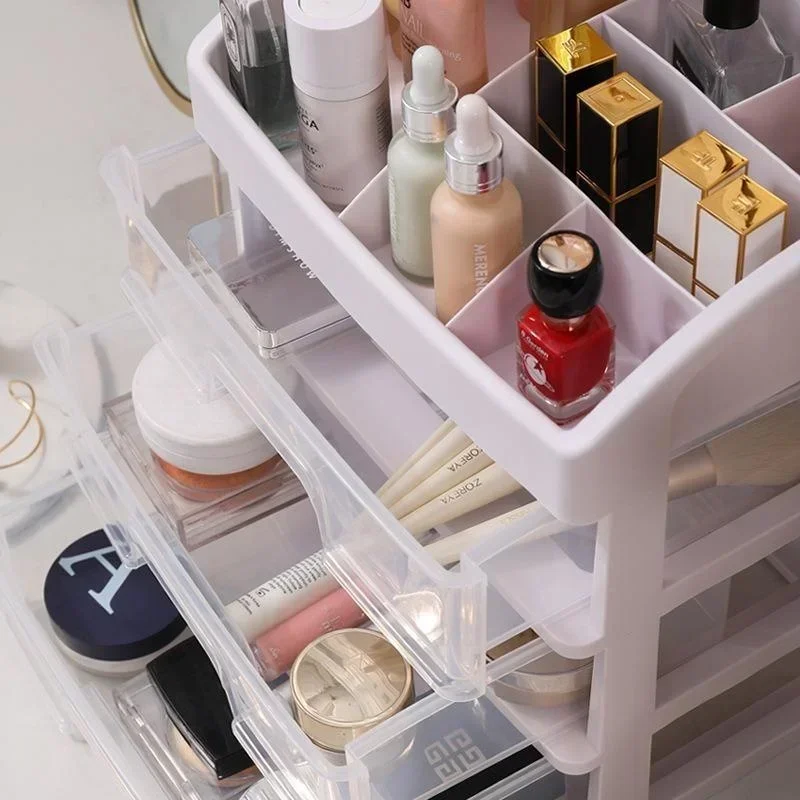 

Multi-layer Cosmetic Storage Box Makeup Drawer OrganizerJewelry Nail Polish Makeup Container Desktop Sundries Storage Boxs