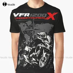 Big Trail, Moto, Motorbike Vfr 1200 X Crosstourer Graphic T-Shirt Custom Aldult Teen Unisex Digital Printing Tee Shirts Xs-5Xl