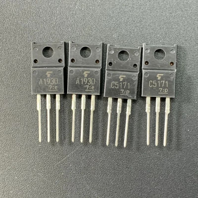 

10 pcs/5 pairs 100% new original genuine 2SA1930 2SC5171 (5pcs 2SA1930+5pcs 2SC5171) A1930 C5171 Audio amplifier pairing tube