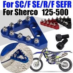 Motorcycle Rear Foot Brake Pedal Step Tip Plate Parts For Sherco SC SCF SE SER SEF SEF-R Factory 125 250 300 450 500 Accessories