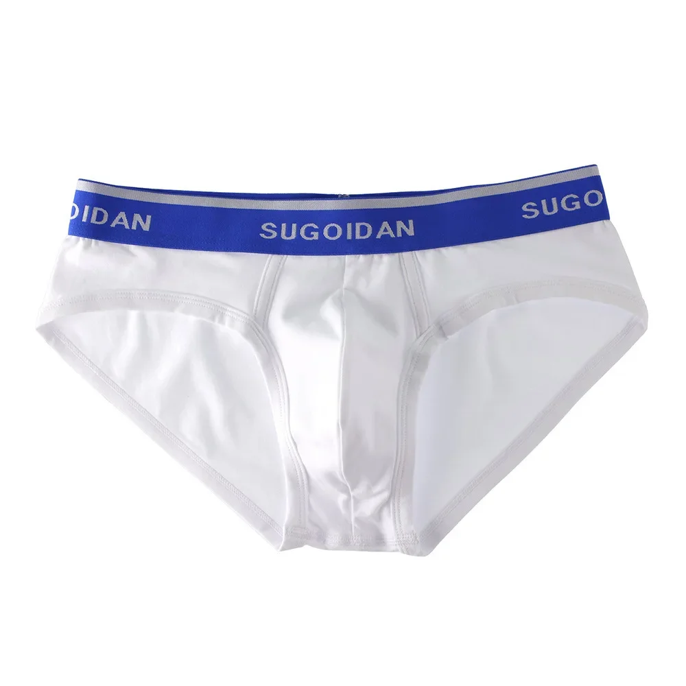 ملابس داخلية قصيرة مثيرة للرجال من القطن تسمح بمرور الهواء ومريحة وامتصاص العرق سراويل رياضية للمراهقين بخصر منخفض على شكل حرف U ملابس داخلية محدبة