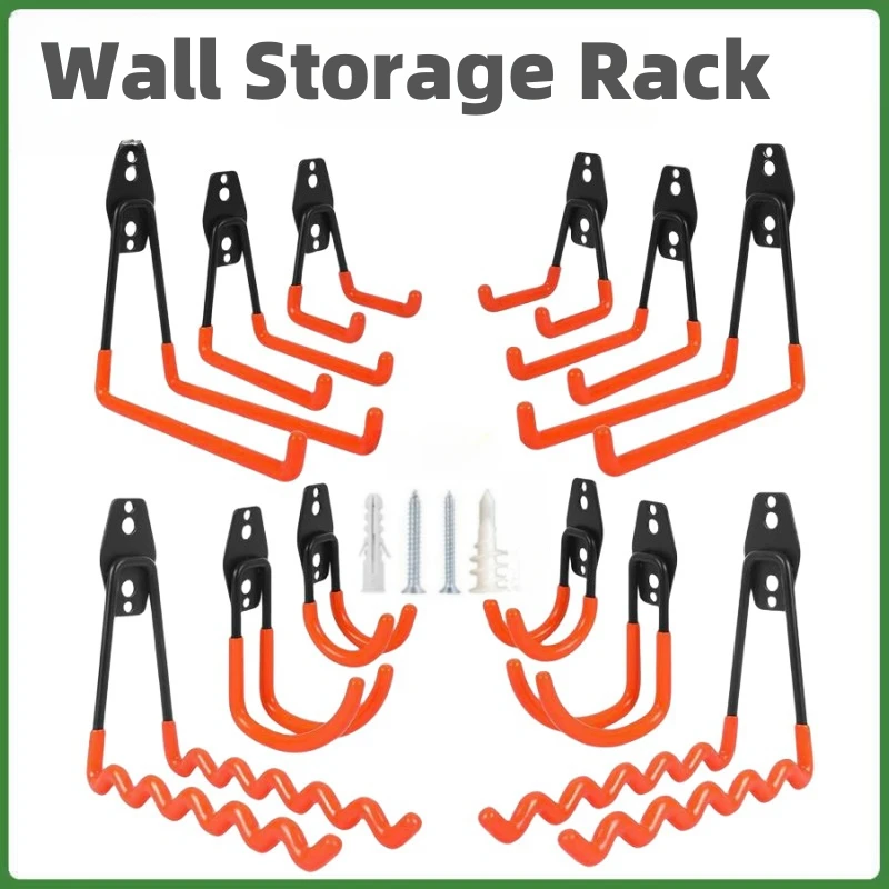 

Bicycle Garage Heavy-duty Hooks Warehouse Hardware Strong Load-bearing Storage Wall Metal Hooks Angle Shelf Shelves Support Bar