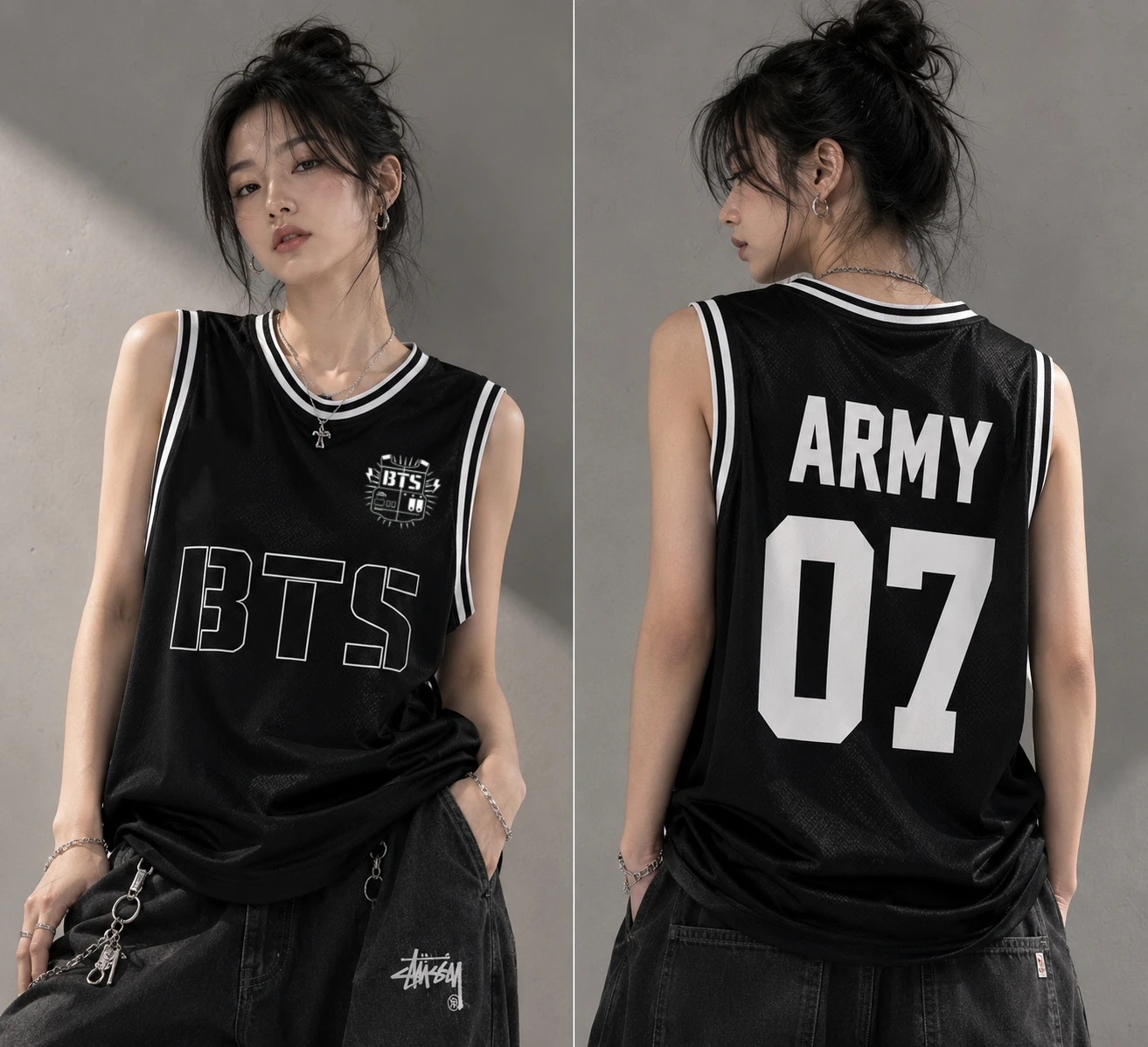 2026 BTS Arirang World Tour Kpop Concert Merch Unisex Basketball Jersey Vest Men Women Family Shirt Sports Quick-dry Tank Top