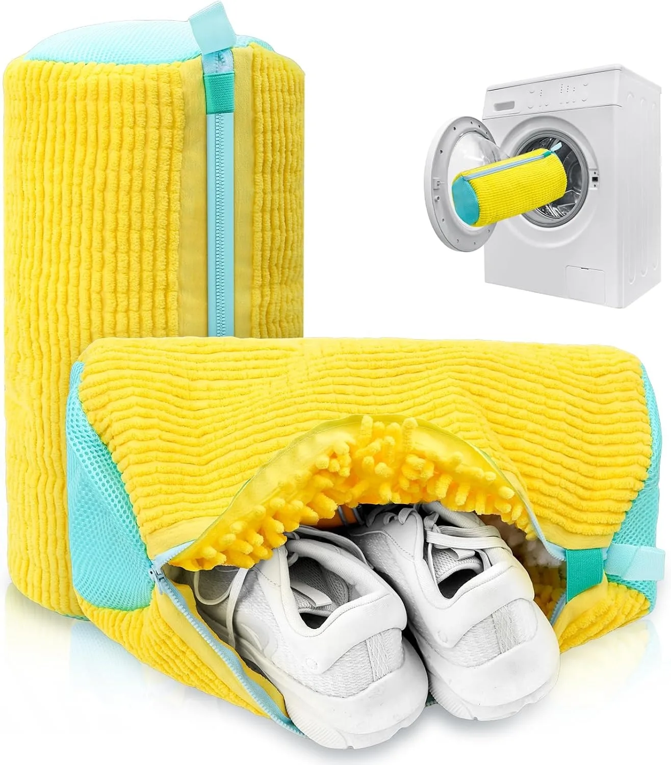 Hot 360° Deep Cleaning Shoe Washing Machine Bag Reusable Laundry Sneaker Bag Anti-Deformation Mesh Protector for All Shoe Types