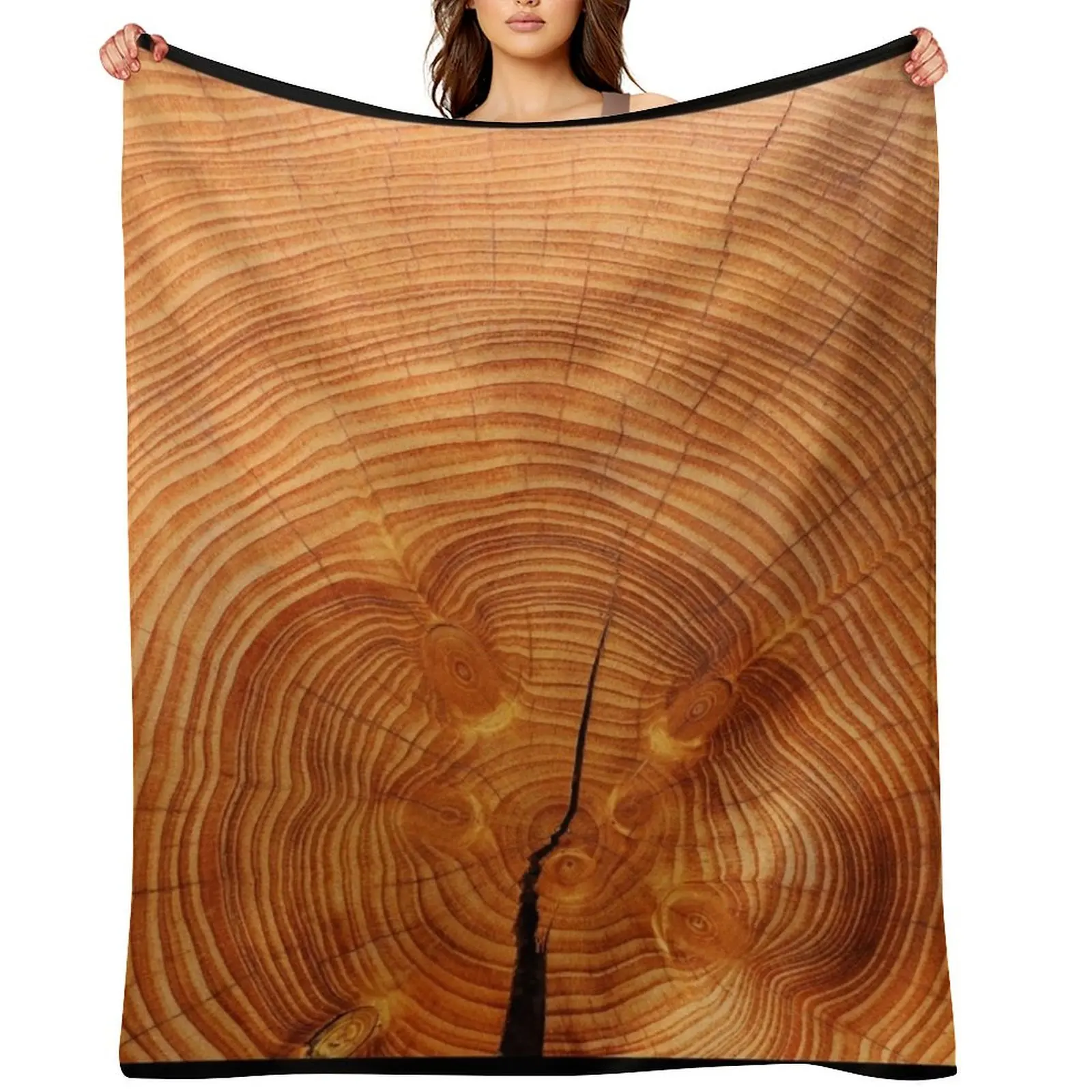 

WOOD CUT Throw Blanket Custom Summer Beddings Decorative Sofa Bed Blankets