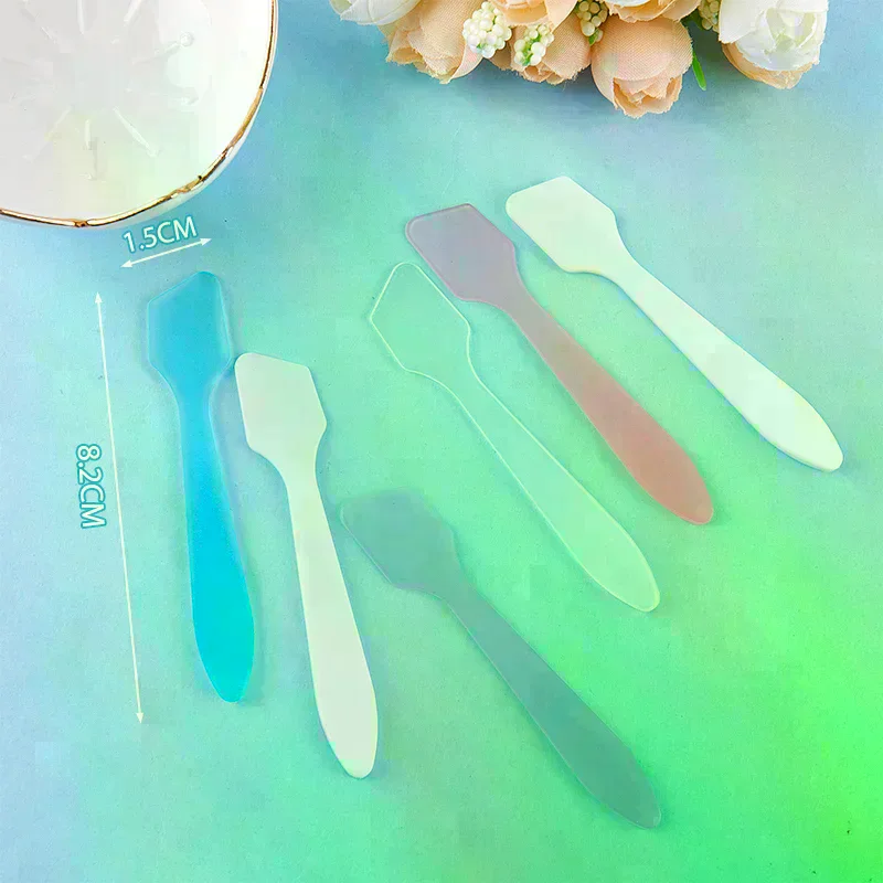 10 Pcs Mini Cosmetic Spatulas Mask Spoons Face Cream Mask Mixed Spoon Beauty DIY Tools Eye Facial Makeup Applicator Sticks