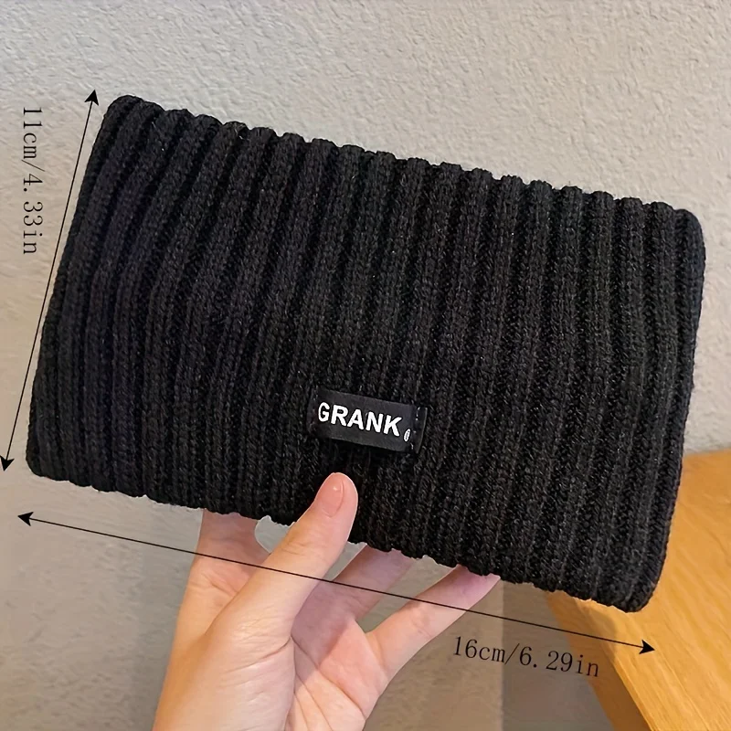 Winter Gestrickte Stirnbänder Frauen Verdickt Warme Anti-Kälte Elastische Haar Wrap Weiche Ohr Wärmer Komfortable Yoga Breitseite Headwrap – Detail 5