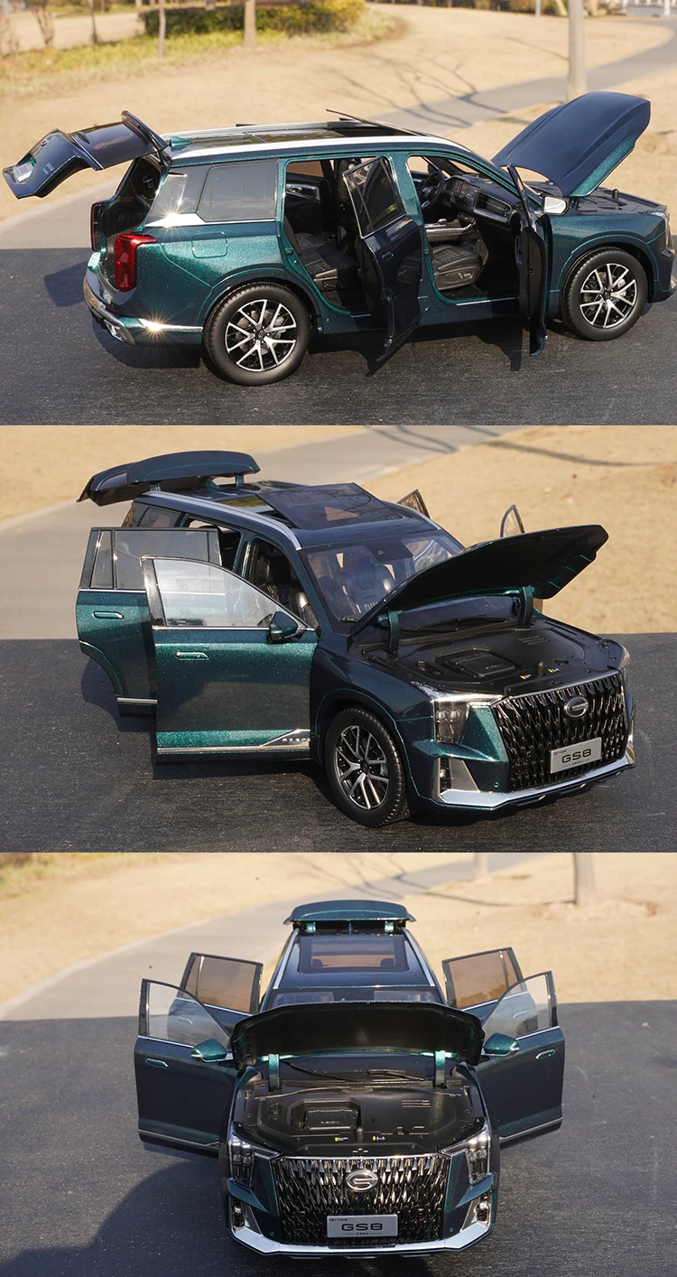 1:18 Original GAC Trumpchi GS8 Model Trumpchi Second Generation GS8 2022 Alloy Car Model