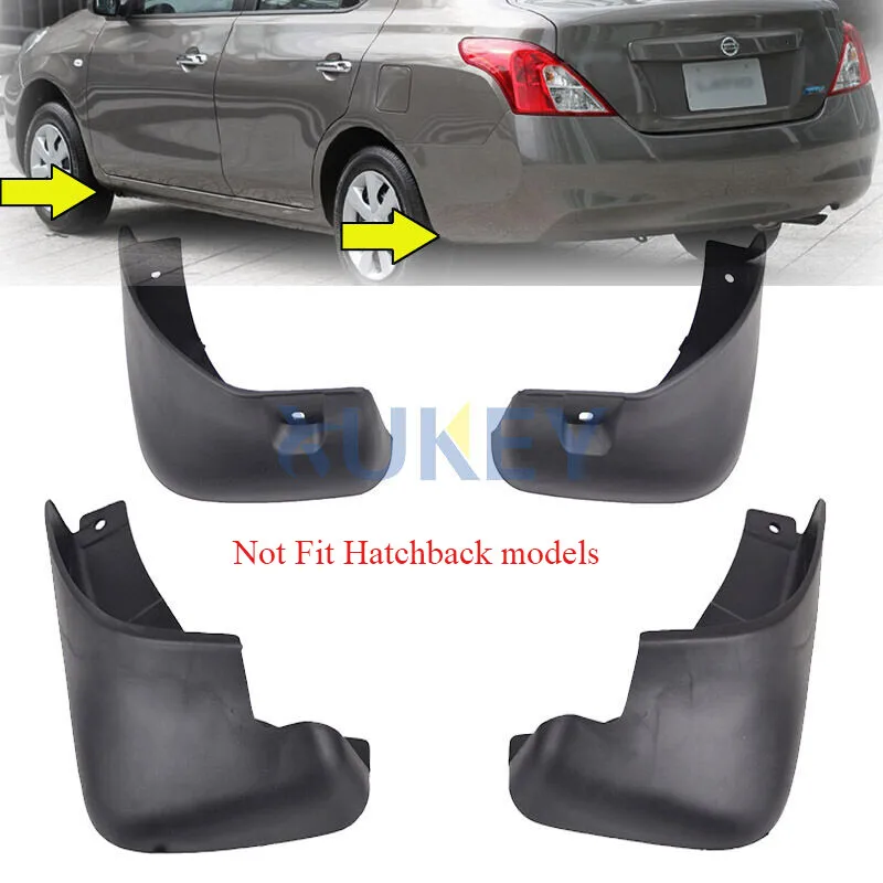 

Mud Flaps Splash Guard Front + Rear For NISSAN VERSA SEDAN 2012-2017 2013 2014