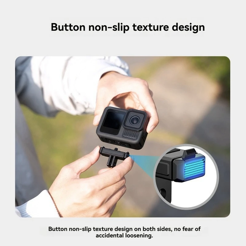 Magnetic Quick Release Base For Gopro Hero 13 Adaptor Kit For Two Prongs Action Camera Mounting Accessory