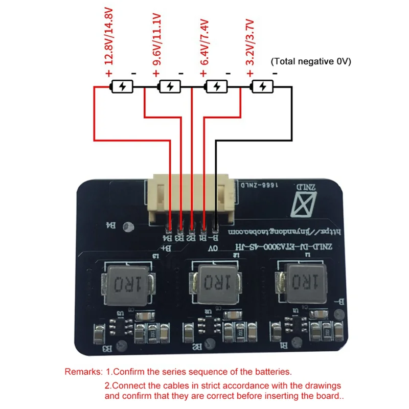 4S Lithium Battery Active Balance Energy Transfer Board Active Equalizer Inductive Energy Transfer Board 1.2A