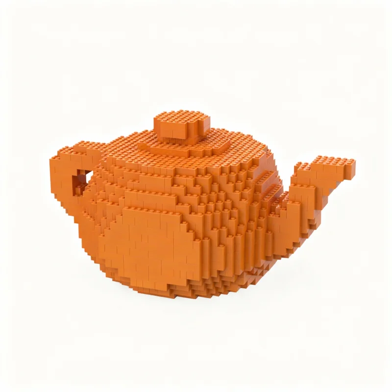 1720pcs MOC Sculpture Teapot 2 Sculptures Model Building Blocks Construction Toy Christmas Gifts DIY Creative Idea Education