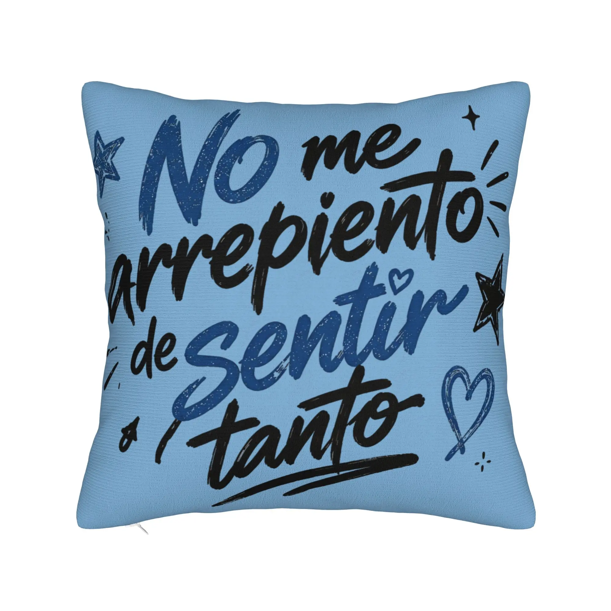 Home Decoration No Me Arrepiento De Sentir Tanto Karols G NMADST  Pillowcase Accessories  Pillow Covers Square Multi Size