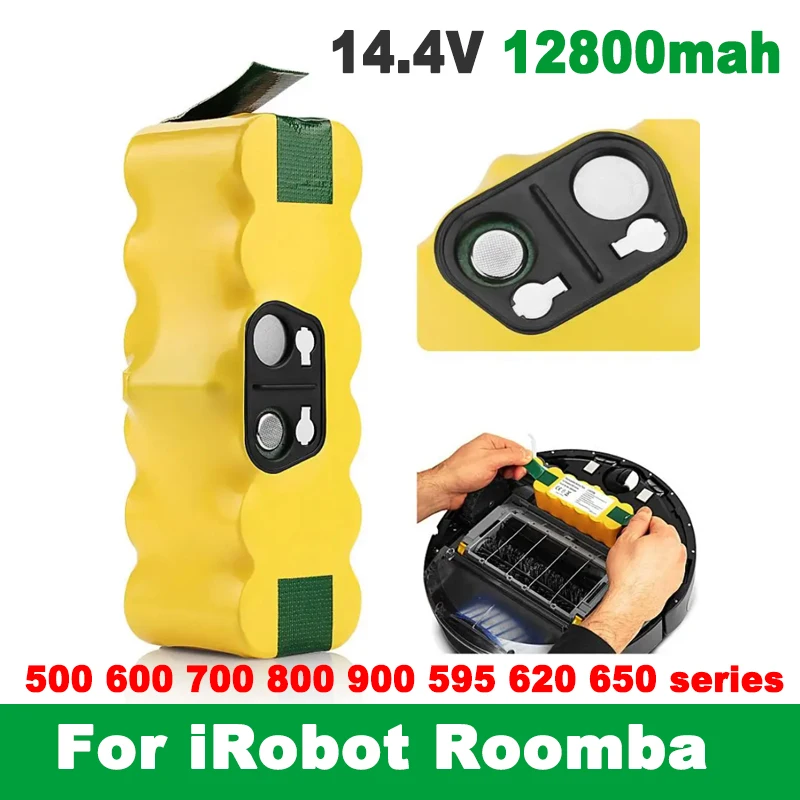 Battery For iRobot Roomba 14.4V 6800mAh Battery For iRobot Roomba 500 600 700 800 900 series 620 650 770 580 Vacuum Cleaner