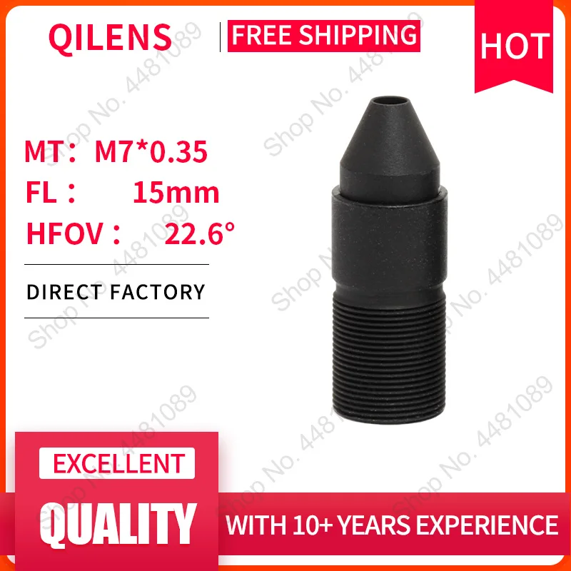 

QILENS CCTV Lens M7 15mm for Security 720P 1080P HD Mini Camera Pin hole Lens