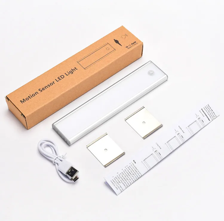 RGBTBL High-End Luxury Wireless Pir Motion Sensor Night Light Kitchen Led Cabinet Light Closet Lamp