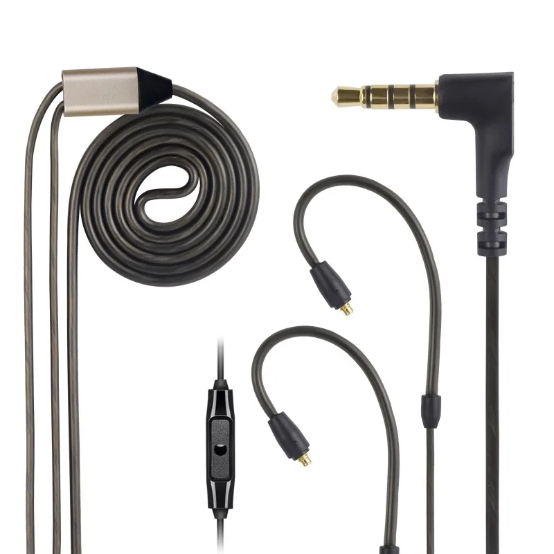 Applicable to Sennheiser ie200 IE300 IE600 IE900 akg N5005 earphone upgrade cable with microphone