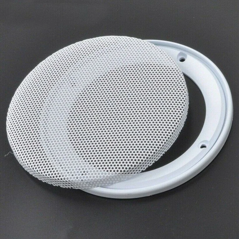 Polegada Speaker Capa Decorativa Círculo Metal Malha Grelha Branco 1pc 6.5