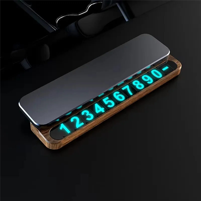 

Автомобильная временная парковочная табличка, универсальный металлический орех, автомобильный Стайлинг, автоаксессуары, карта с номером телефона