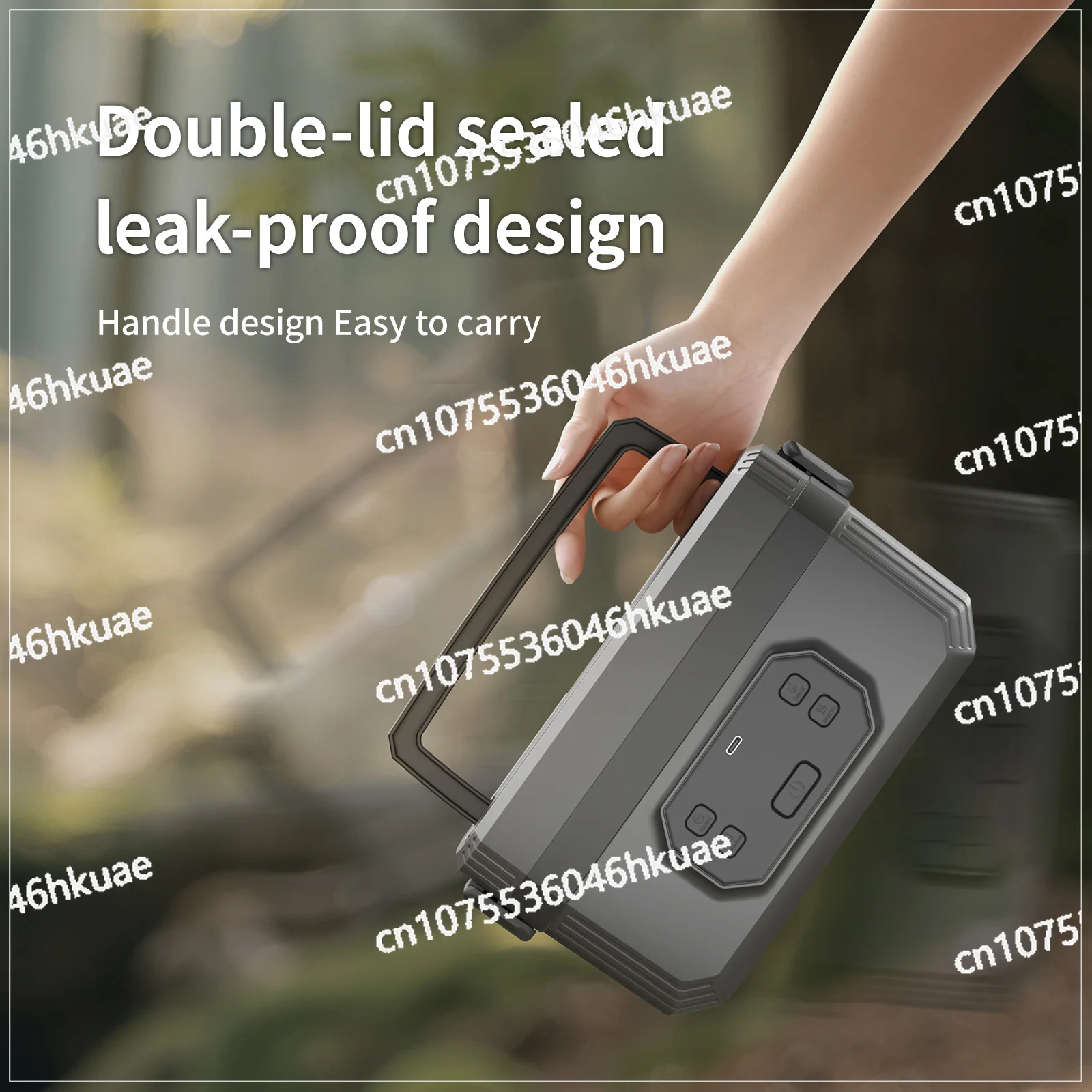 

Cordless Electric Lunch Box 1600ml Large Capacity Rechargeable Electric Lunch Box Portable Food Warmer Self Heating Lunch Box