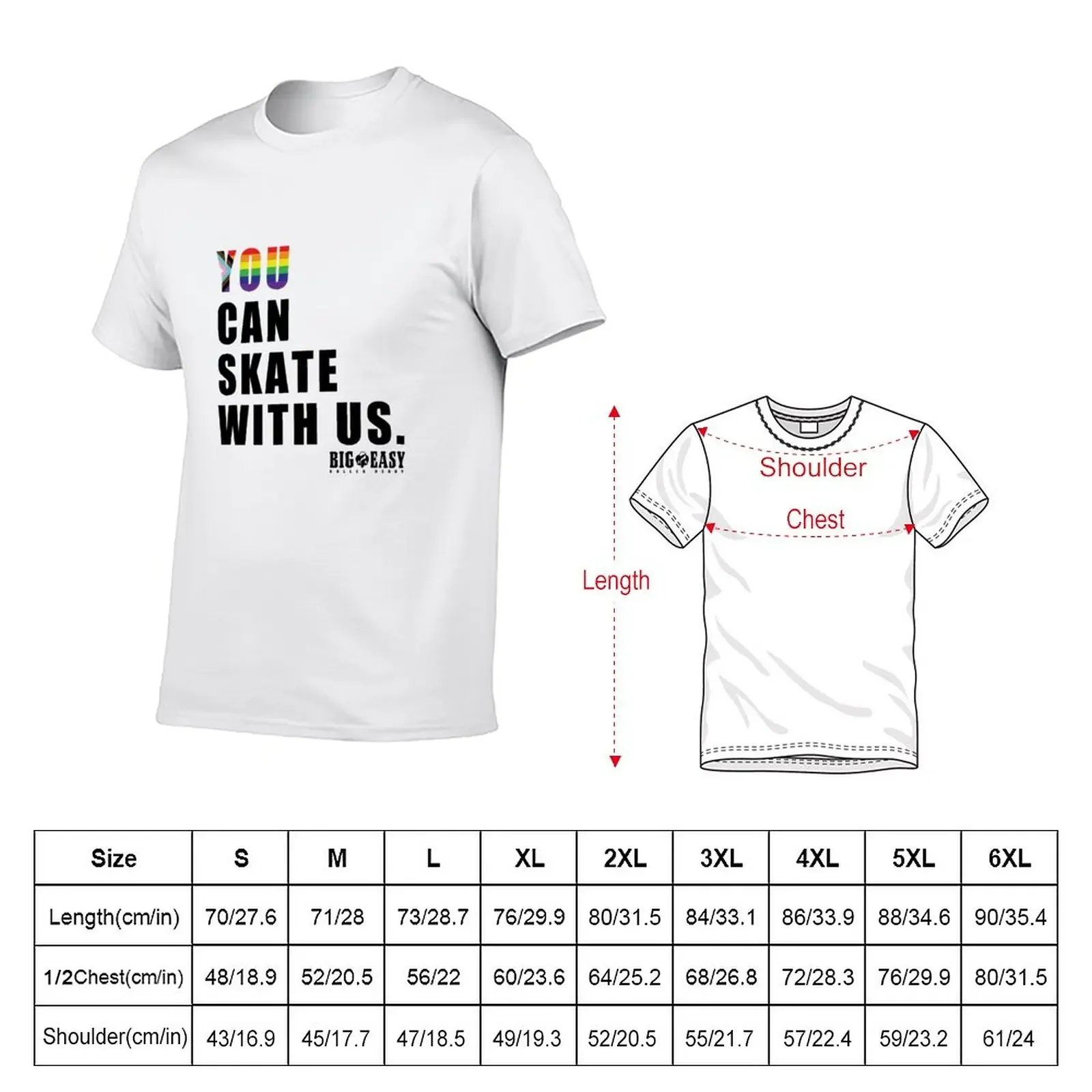 New You Can Skate With Us T-Shirt boys t shirts tees graphic t shirts quick-drying t-shirt mens graphic t-shirts anime