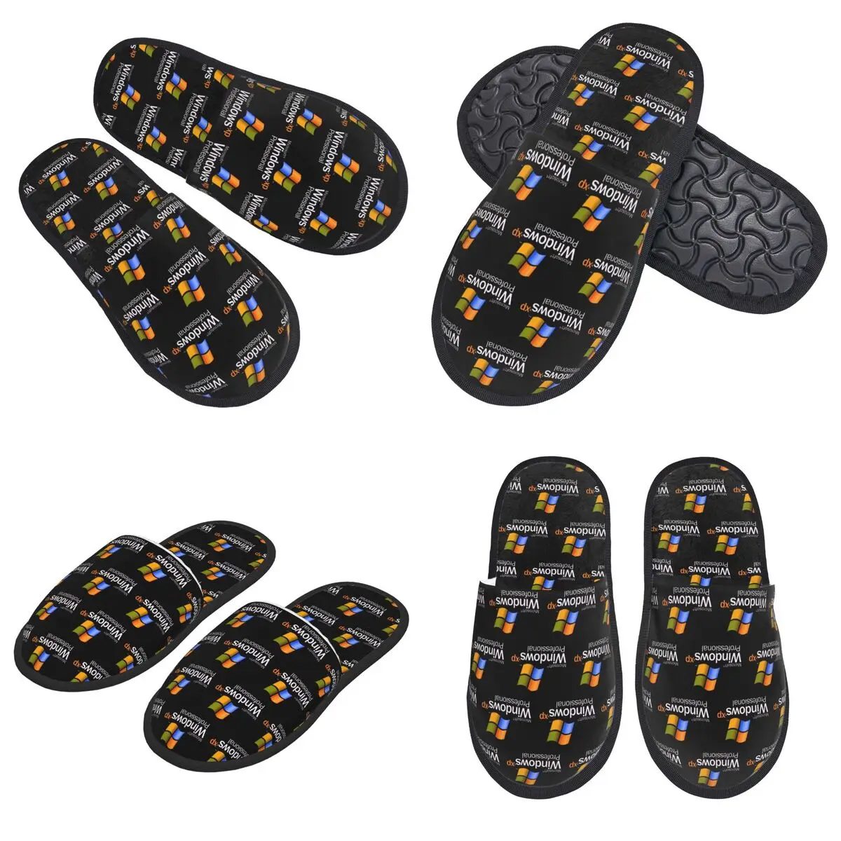 مخصص ويندوز XP النعال رغوة الذاكرة الدافئة الناعمة النساء شبشب منزل غرفة نوم أحذية مريحة