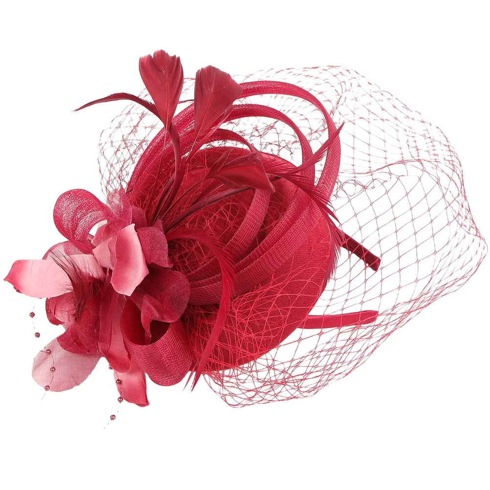 

Tea Party Hat Costumes Bridal Headdress Banquet Charm Abs Fascinators for Women Women's