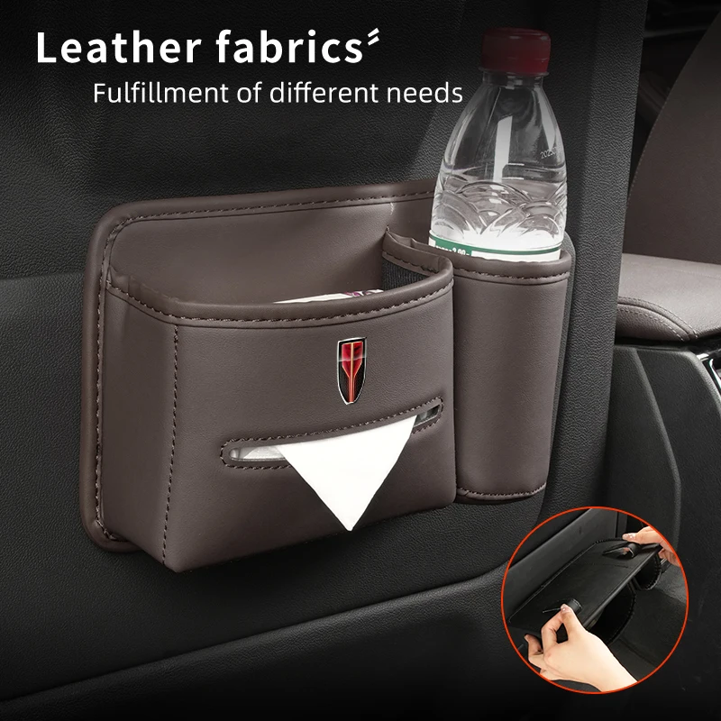Автомобильное сиденье спинки ткани коробка многофункциональная сумка для хранения чашек для Hongqi HS5 H5 H9 E-QH5 HS7 E-HS9 H7