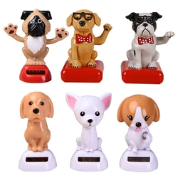 Funny Solar Energy Swinging Dog Toys Car Decoration Ornaments Car Interior Dashboard Toys Car Modeling Dog Doll Kid Gifts