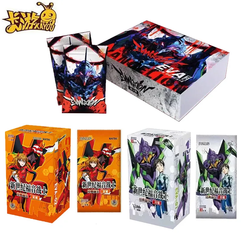 Carte officielle KAYOU EVA Classic Rebirth Beginning Series Mind World Card Neon Genesis Evangelion Anime Collection Card Cadeau pour enfants