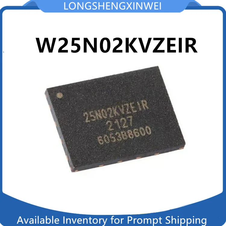 1PCS New W25N02KVZEIR 25N02KVZEIR WSON-8 Original 3V 2Gb Serial NAND Flash Chip IC in Stock