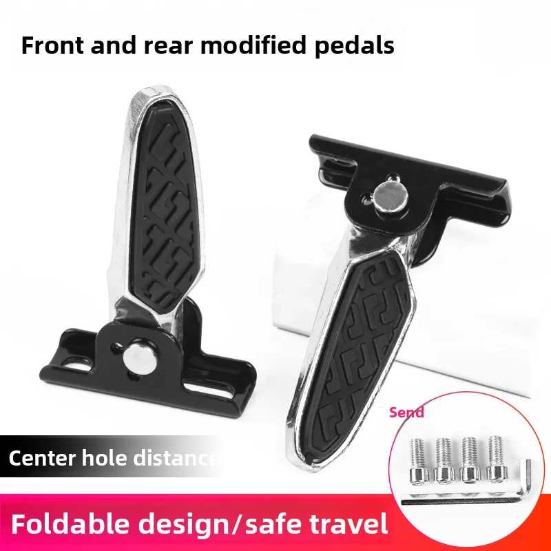

Electric vehicle folding pedals, modified bicycle with rear seat for foot pedals, suitable for Aima, Xiaodao, Yadi