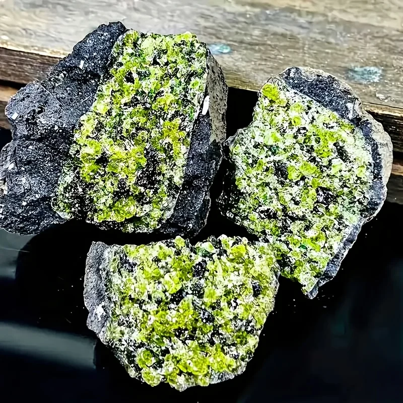 1pc Grade Natural Peridot Crystal Cluster Specimen Decor with Fresh Green Gift Home Decoration Craft for Crystal Collectors